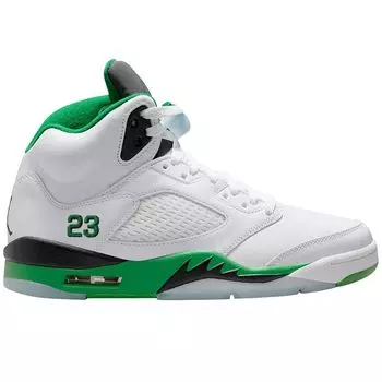Кроссовки WMNS AIR JORDAN 5 RETRO LUCKY GREEN Jordan, цвет White/Ltblue/Black