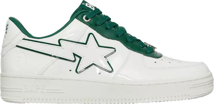 Кроссовки Wmns Bapesta #8 M1 White Green, белый