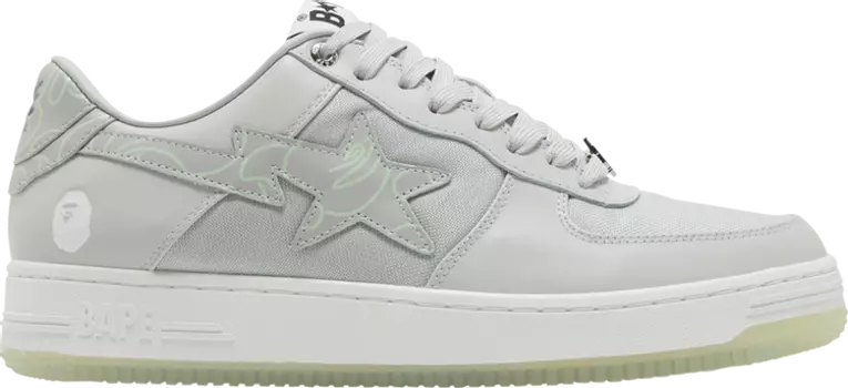 Кроссовки Wmns Bapesta Text Code Camo - Grey, серый