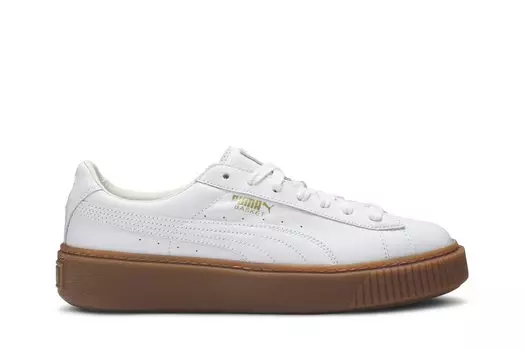 Кроссовки Wmns Basket Platform Core Puma, белый