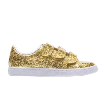 Кроссовки Wmns Basket Strap Glitter Puma, золото