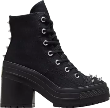 Кроссовки Wmns Chuck 70 De Luxe Heel Platform High 'Studded - Black', черный