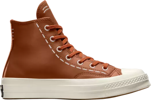 Кроссовки Wmns Chuck 70 High 'Bold Stitch - Tawny Owl', коричневый
