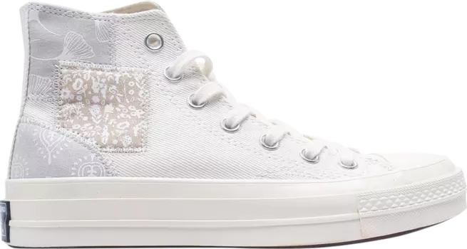 Кроссовки Wmns Chuck 70 High 'Denim Patchwork', белый