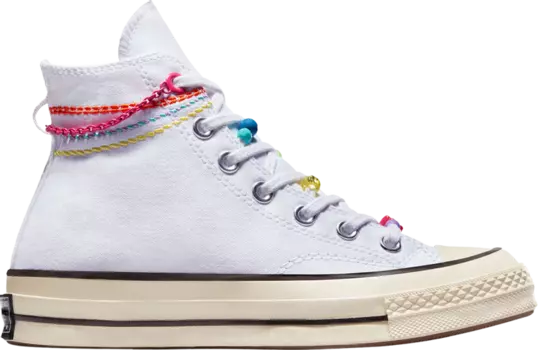 Кроссовки Wmns Chuck 70 High 'Embroidered Bracelet', белый