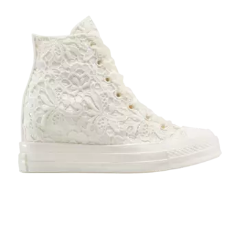 Кроссовки Wmns Chuck 70 Wedge Platform High 'Crocheted Satin', кремовый