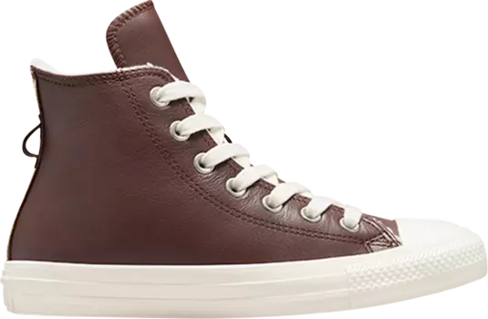 Кроссовки Wmns Chuck Taylor All Star Leather High 'Faux Fur Lining - Eternal Earth Brown', коричневый
