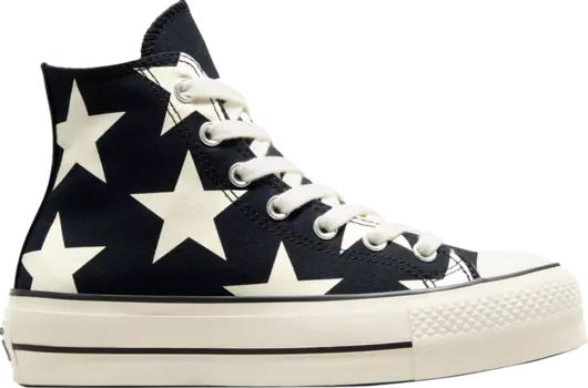 Кроссовки Wmns Chuck Taylor All Star Lift Platform High 'Large Stars', черный