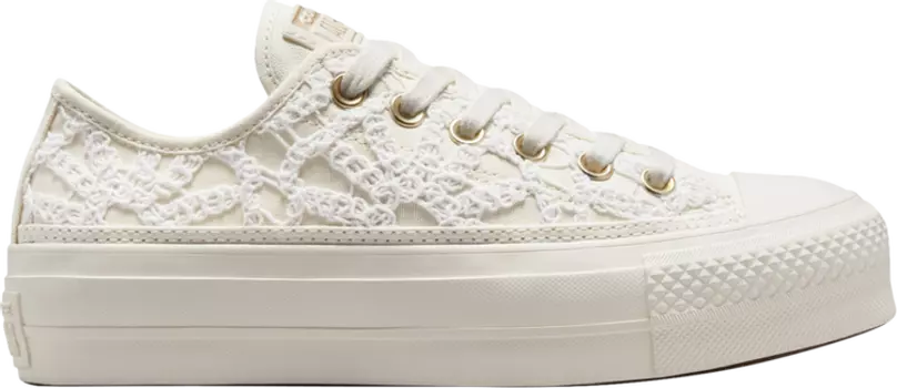 Кроссовки Wmns Chuck Taylor All Star Lift Platform Low 'Daisy Cord', белый