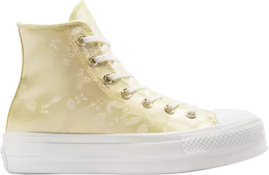 Кроссовки Wmns Chuck Taylor All Star Lift Platform High 'Golden Butterfly', кремовый