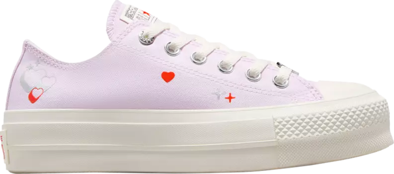 Кроссовки Wmns Chuck Taylor All Star Lift Platform Low 'Y2K Heart', фиолетовый
