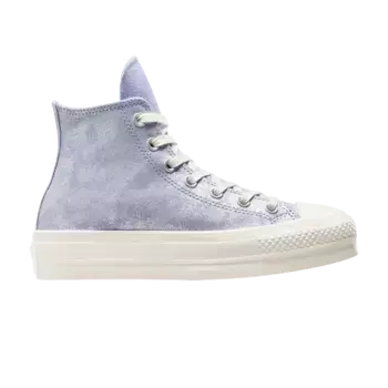 Кроссовки Wmns Chuck Taylor All Star Lift Platform High, цвет Suede Shimmer - Lilac Pewter