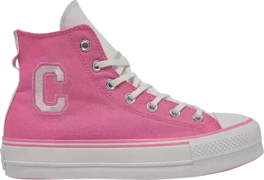 Кроссовки Wmns Chuck Taylor All Star Lift Platform Retro Varsity High 'Oops Pink', розовый