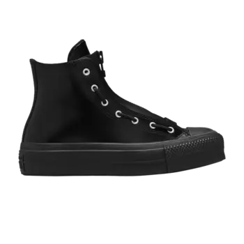 Кроссовки Wmns Chuck Taylor All Star Lift Platform Leather High 'Total Eclipse', черный