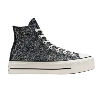 Кроссовки Wmns Chuck Taylor All Star Lift Platform High 'Glitter - Into The Void', черный