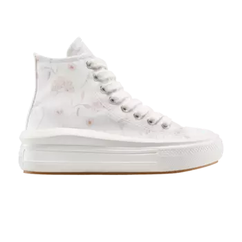 Кроссовки Wmns Chuck Taylor All Star Move Platform High 'Watercolor Flowers', белый