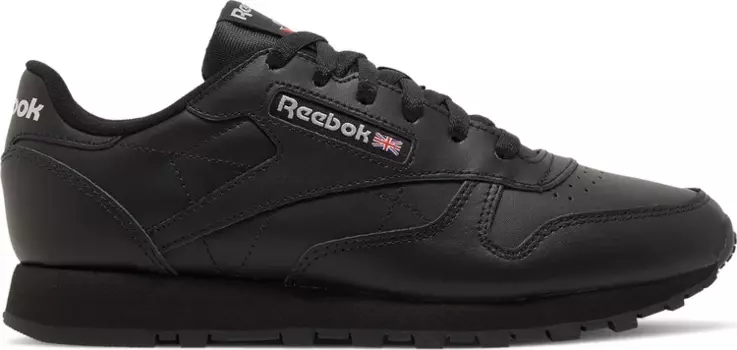 Кроссовки wmns classic leather 'black pure grey' Reebok, черный