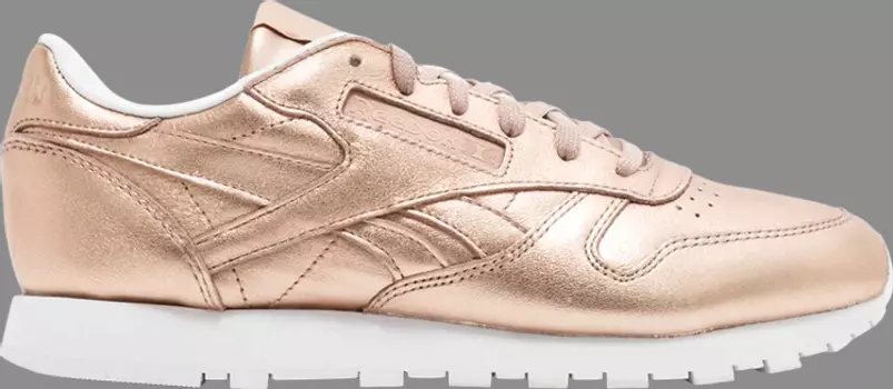 Кроссовки wmns classic leather 'melted metal' Reebok, розовый