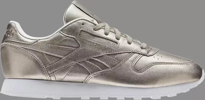 Кроссовки wmns classic leather 'melted metals' Reebok, золото