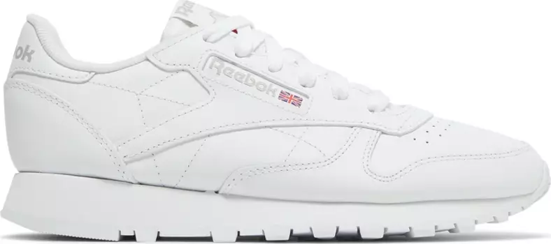 Кроссовки wmns classic leather 'white pure grey' Reebok, белый
