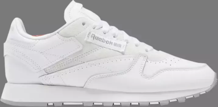 Кроссовки wmns classic leather 'white rhodonite' Reebok, белый
