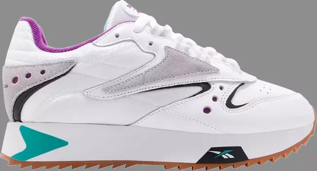 Кроссовки wmns classic leather ati 90s 'teal' Reebok, белый