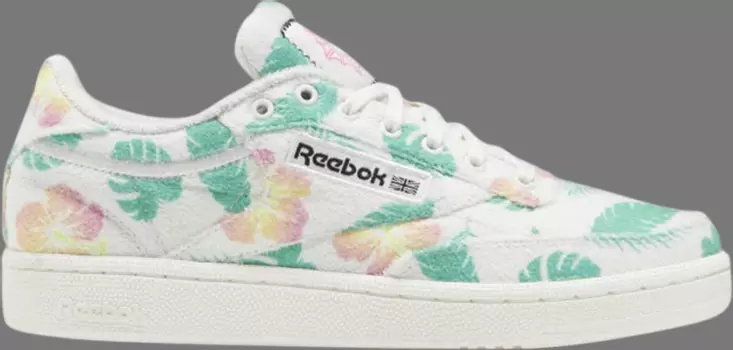 Кроссовки wmns club c 85 'beach floral print' Reebok, белый