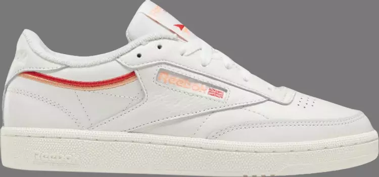 Кроссовки wmns club c 85 'chalk sunbaked orange' Reebok, белый