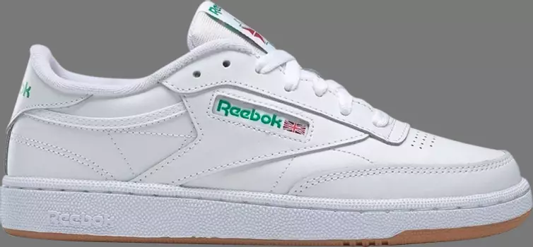 Кроссовки wmns club c 85 'white green gum' Reebok, белый