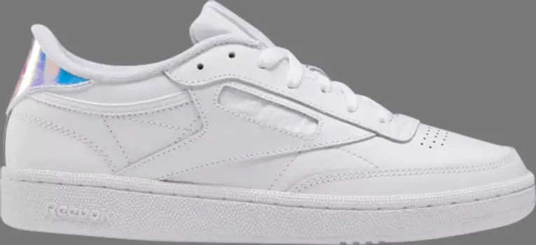 Кроссовки wmns club c 85 'iridescent' Reebok, белый