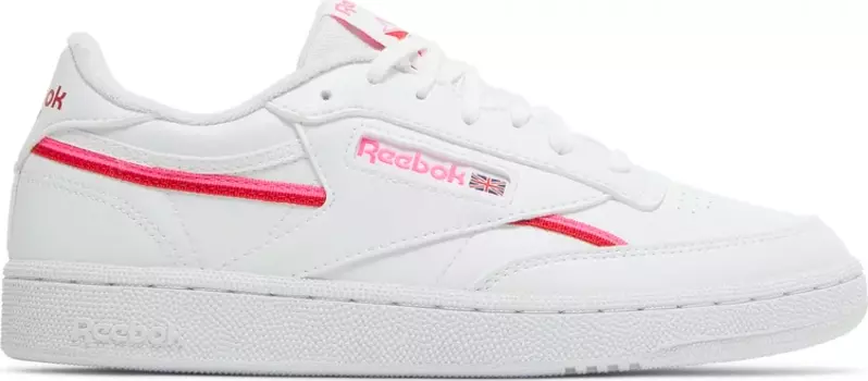 Кроссовки wmns club c 85 vegan 'white atomic pink' Reebok, белый