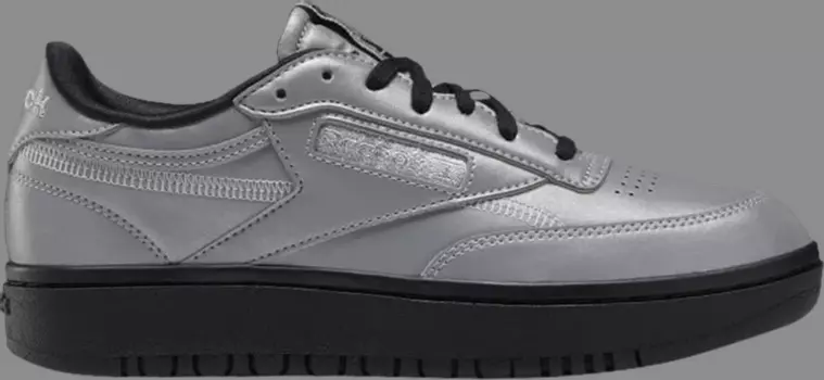 Кроссовки wmns club c double 'matte silver' Reebok, серебряный