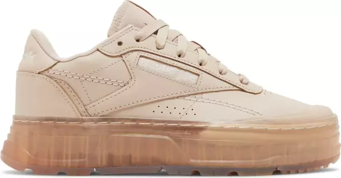 Кроссовки wmns club c double geo 'modern beige' Reebok, коричневый