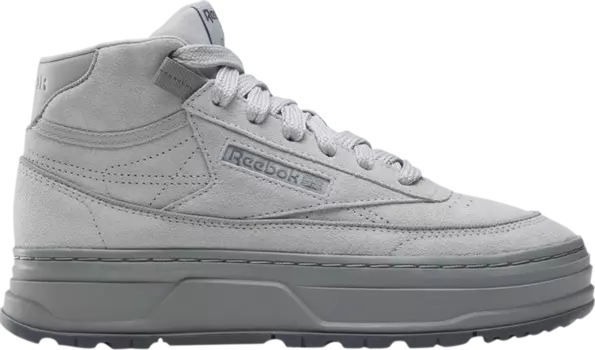 Кроссовки Wmns Club C Geo Mid 'Pure Grey', серый