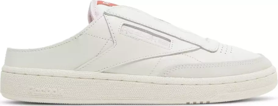 Кроссовки wmns club c laceless mule 'chalk' Reebok, белый