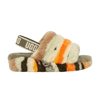 Кроссовки Wmns Fluff Yeah Slide 'Cali Collage - Olive', разноцветный