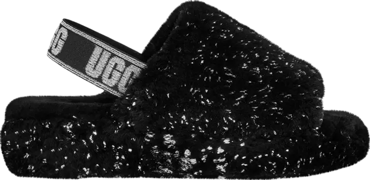 Кроссовки Wmns Fluff Yeah Slide 'Metallic Sparkle - Black', черный