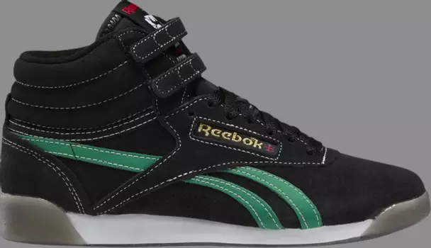 Кроссовки wmns freestyle high 'human rights now! - black green' Reebok, черный