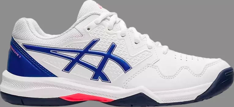 Кроссовки wmns gel dedicate 7 'white lapis lazuli blue' Asics, белый