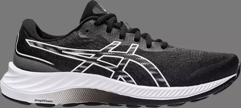 Кроссовки wmns gel excite 9 d wide 'black white' Asics, черный