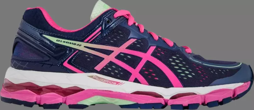 Кроссовки wmns gel kayano 22 'indigo blue pink glow' Asics, синий