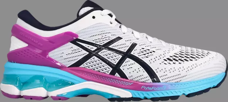 Кроссовки wmns gel kayano 26 'white peacoat' Asics, белый