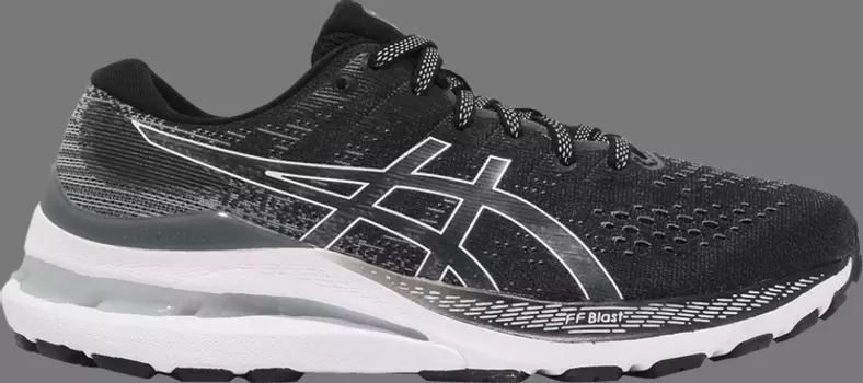 Кроссовки wmns gel kayano 28 wide 'black white' Asics, черный