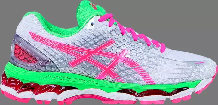 Кроссовки wmns gel nimbus 17 'white hot coral apple' Asics, белый