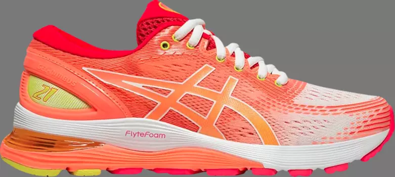 Кроссовки wmns gel nimbus 21 'sun coral' Asics, апельсин