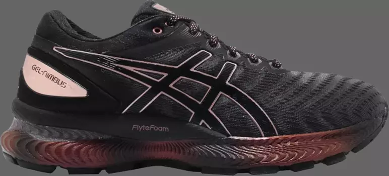 Кроссовки wmns gel nimbus 22 platinum 'rose gold' Asics, черный