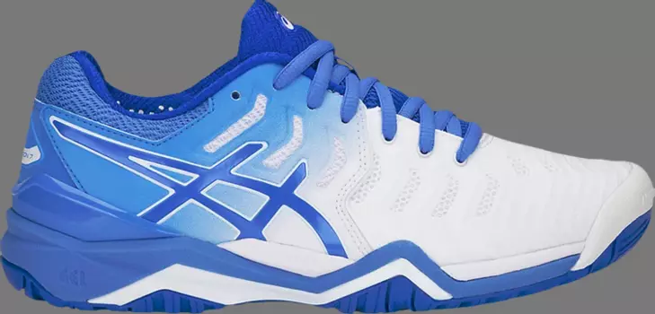 Кроссовки wmns gel resolution 7 'white blue coast' Asics, белый