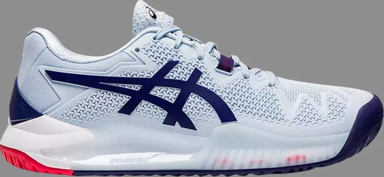 Кроссовки wmns gel resolution 8 d wide 'soft sky' Asics, синий