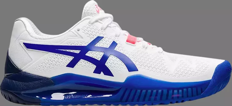 Кроссовки wmns gel resolution 8 wide 'white lapis lazuli blue' Asics, белый