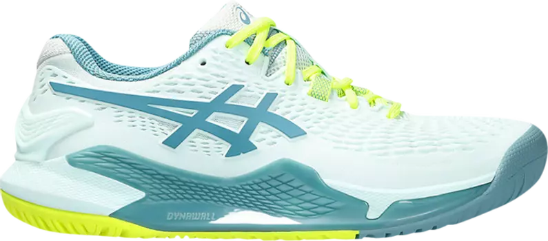 Кроссовки Wmns Gel Resolution 9 Wide 'Soothing Sea Gris Blue', синий